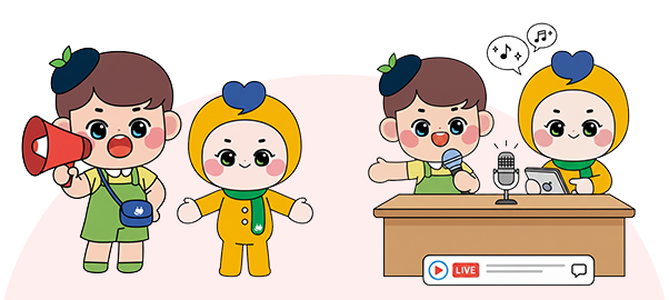 기획홍보 일러스트